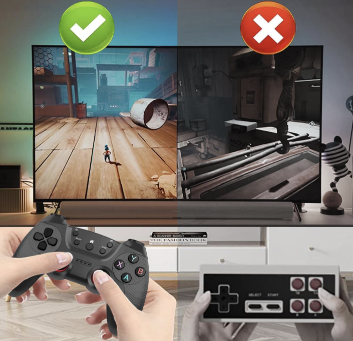 X2 PRO 128GB Retro Game Stick 4K Rechargeable Wireless Controller HD Games Player Arcade TV Home Video Game Console PK X2 Ultra